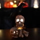 thumbnail image 4 of Xihbxyly Farol de Calavera de Halloween, Diseño de Cuervo con Luz Led, Patrón Hueco Multifacético, Decoración Espeluznante para El Hogar, Ideal para Porche o Patio, Ideal para Fiestas, Tamaño 7 X 4,7, 4 of 7