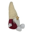 thumbnail image 3 of Northlight Smiling Chubby Plush Gnome with Textured Hat Christmas Figure - 15", 3 of 5
