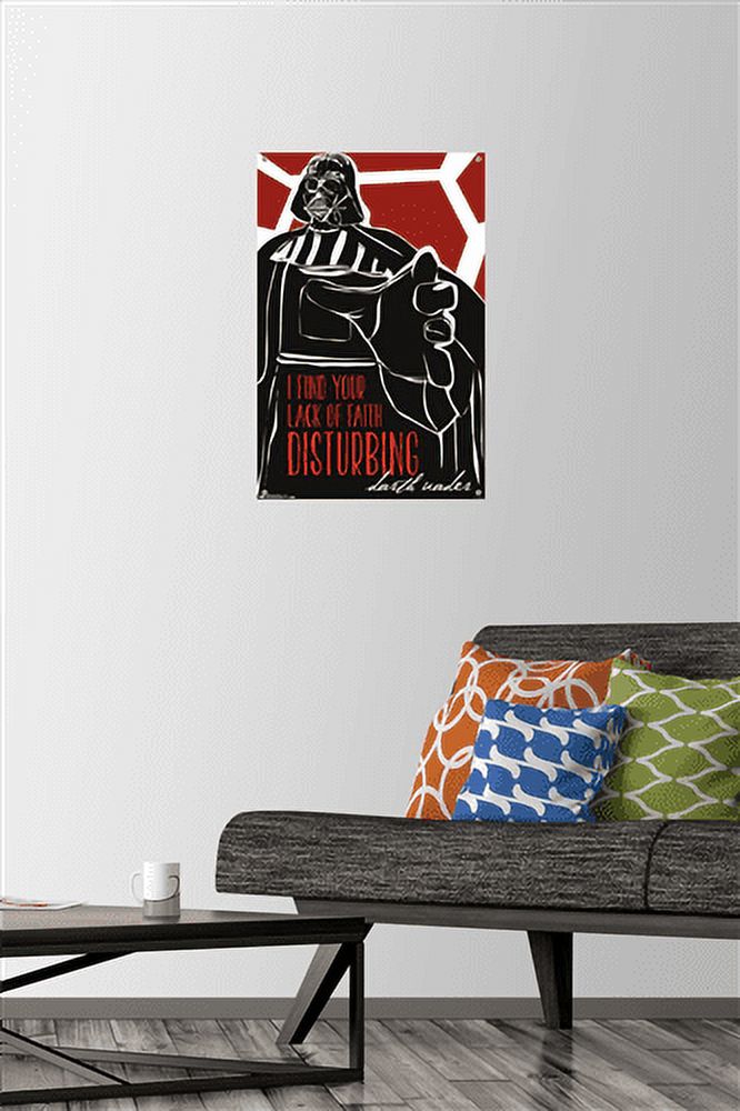 Star Wars: Saga - Lack of Faith Wall Poster with Push Pins, 14.725" x 22.375"
