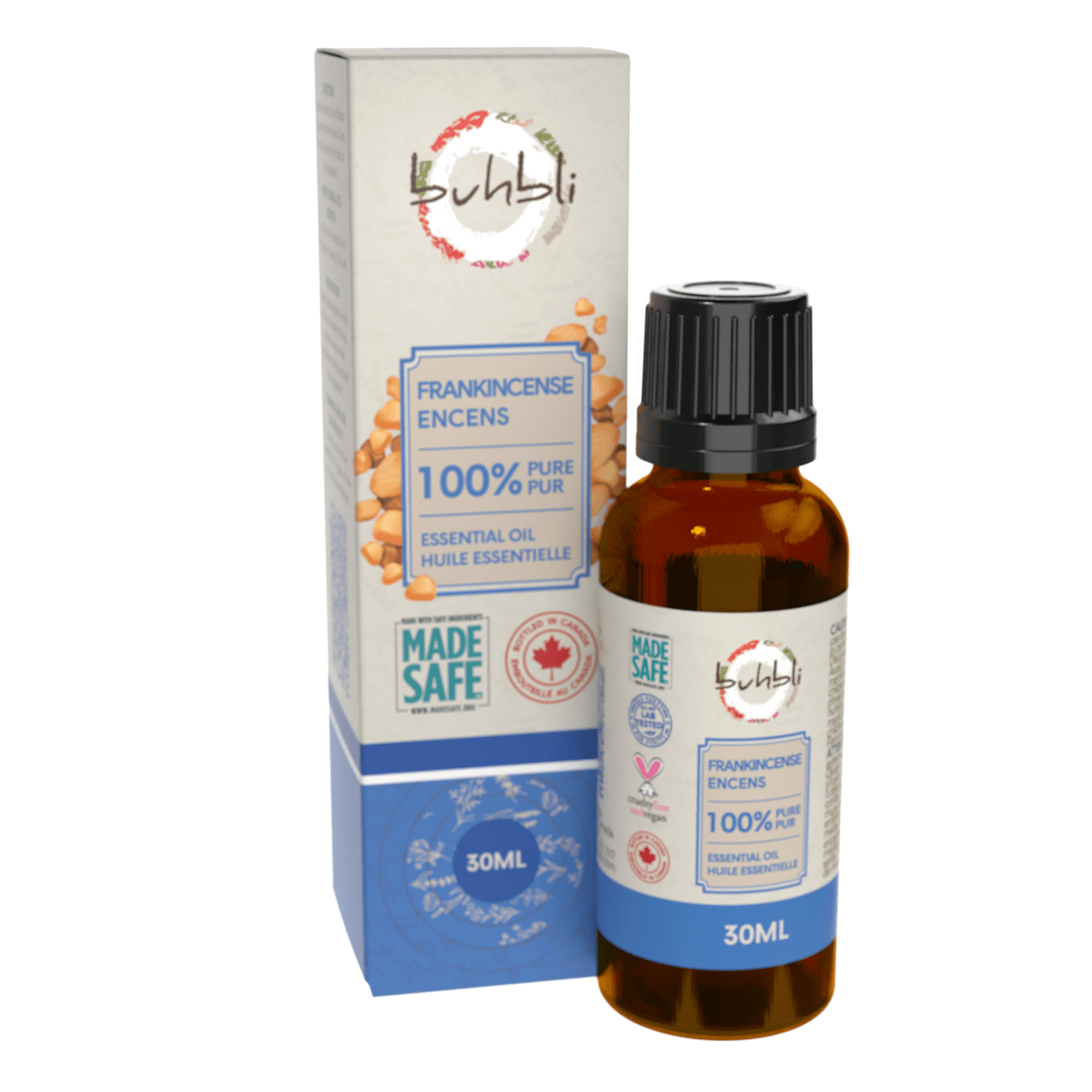 Buhbli Brands - 100% Pure Frankincense Essential Oil, 30ml, All Natural and Pure - Bottled in Canada