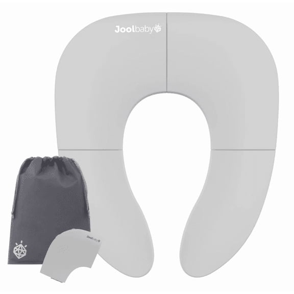 Jool Baby Folding Travel Potty Training Seat for Toddlers, Fits Round & Oval Toilets, Non-Slip Suction Cups, Includes Free Travel Bag