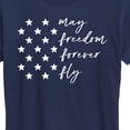 thumbnail image 3 of Instant Message - May Freedom Fly Forever  - Women's Short Sleeve Graphic T-Shirt, 3 of 6