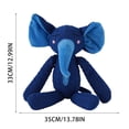 thumbnail image 2 of Pet Durable Chew Treat - Dispensing Plush Toy, Blue Elephant - For Small Medium Dogs, Interactive Play, Slow Feeding, Indoor Outdoor Use, 2 of 7
