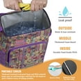 thumbnail image 4 of Geometric Insulated Cooler Backpack - 20L Soft Cooler Bag, Plaid Design for Outdoor Adventures, 4 of 5