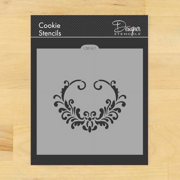 Heart Oval Cookie and Craft Stencill by Designer Stencils