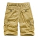thumbnail image 4 of pstuiky Pantalones cortos deportivos, Pantalones cortos casuales de verano para hombre, de color liso, con múltiples bolsillos, cargo Pantalones cortos de baloncesto, 4 of 4