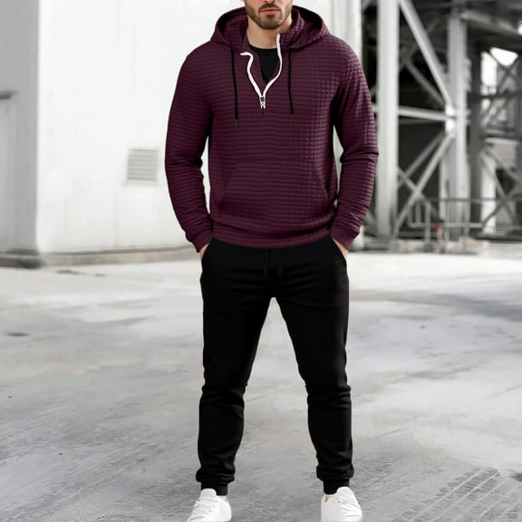 Mens Tracksuit - 2 Piece Sweatsuit for Men Full Zip Sweatsuits for Men Athletic Jogging Suit Casual Running Jogging Sport Suit Sets