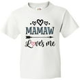 thumbnail image 3 of Inktastic Mamaw Loves Me Grandchild Gift Youth T-Shirt, 3 of 5