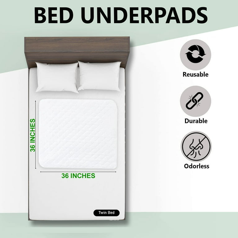 Becks Reusable Waterproof Bed Pads 34 x 36 inch Green Each BV7136GRNPB