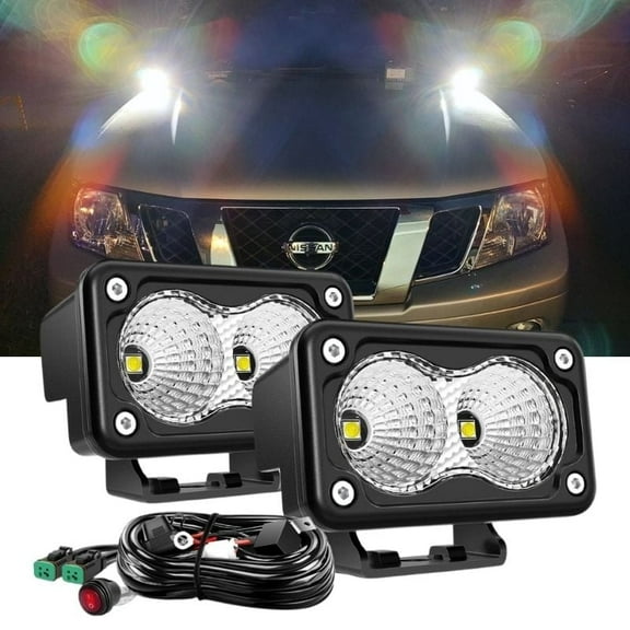 Nilight 3" LED Pods, 2Pcs Flood Spot Ditch Lights Offroad Driving Fog LED Work Light for Truck ATV UTV Motorcycle