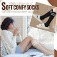 thumbnail image 5 of JIANFANG Fuzzy Socks for Women 3 Pairs Knee High Fluffy Soft Warm Stocking Cozy Slipper Plush Winter Long Christmas Socks, 5 of 6