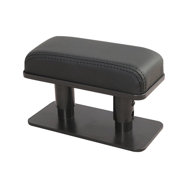 Car Armrest Pad, Adjustable Center Console Armrest Cover, Ergonomic Elbow Support, Universal-Fit Leather Booster Pad for Driving Comfort and Relaxation