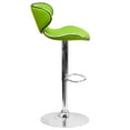 thumbnail image 5 of Flash Furniture Contemporary Cozy Mid-Back Green Vinyl Adjustable Height Barstool with Chrome Base, 5 of 6