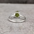 thumbnail image 4 of Natural Peridot Ring, Rough Peridot Gemstone Ring, August Birthstone, Prong Band, 925 Sterling Silver, Womens Ring, Christmas, Thanksgiving, Handmade, Statement Jewelry, Rough Gemstone Jewelry, 4 of 6