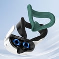 thumbnail image 2 of Anti-Fouling Silicone Face Pad for Meta Quest 3S Gaming Headset(Green), 2 of 4