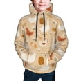 thumbnail image 2 of Bingfone Autumn and Thanksgiving Pattern Youth Classic Hoodies Soft Hooded Pullover Sweatshirts for Girls and Boys, 2 of 6