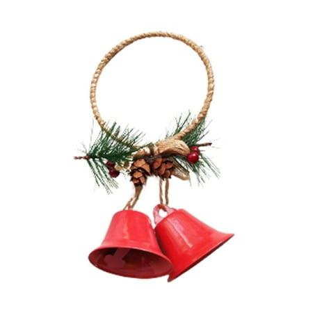 

OCUhome Pendant Christmas Hanging Pendant Nice-looking Interesting Cute Hanging Ornament Metal Bell Decorative Pendant for Home