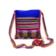 thumbnail image 2 of Peruvian Multicolored Tribal Pattern Material Slim Lightweight Square Fringe Purse Crossbody Bag - Handmade Boho Accessories, 2 of 2
