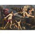 thumbnail image 2 of Giacinto Gimignani 24x18 Black Ornate Framed Double Matted Museum Art Print Titled: Venus Cupido and Chronos, 2 of 5
