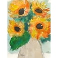 thumbnail image 2 of Dixon, Samuel 12x14 White Modern Wood Framed Museum Art Print Titled - Rustic Sunflowers II, 2 of 4