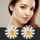thumbnail image 1 of Ganfancp Pendientes Exagerado Temperamento Pequeño Flor Blanca Fresca Pendientes Pera Ofertas y Liquidaciones 1X Pendientes, 1 of 3