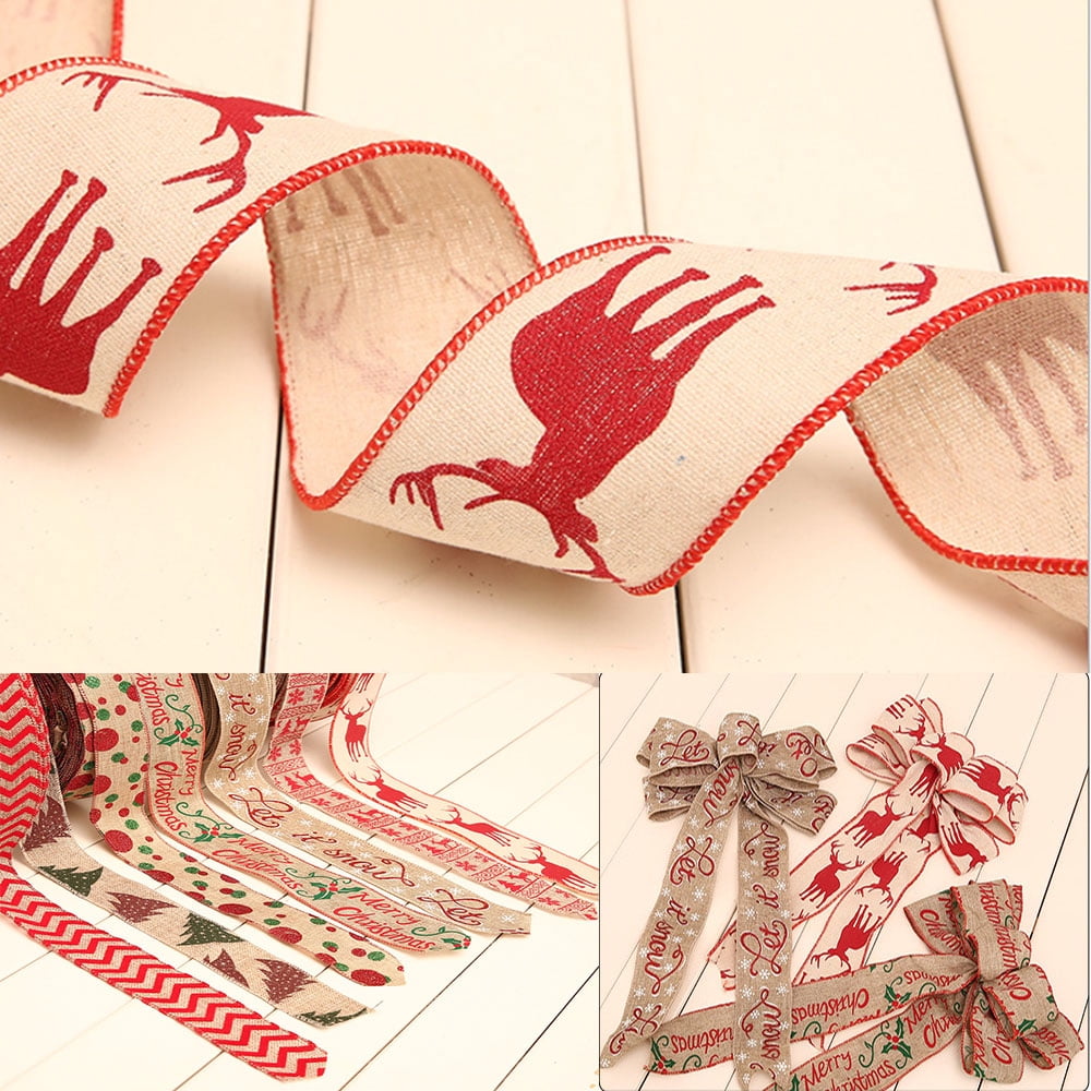 Burlap Christmas Ribbon