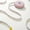 Pink, variant on Round Auto Retractable Measuring Tape, 78.74 Inch Soft Ruler for Household Sewing, Tailoring and Handcraft Measurement