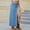 A_ Light Blue, variant on Fashion Women's Sexy High Slit Long Denim Skirt Stretch High Waist Ankle Length Jean Skirt for Women Denim Dark Blue 12
