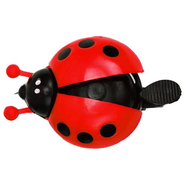Timbre de bicicleta Sunnimix de mariquita para niños Rojo