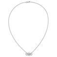 thumbnail image 4 of 14k White Gold 1/5 carat Lab Grown Diamond VS/SI+ G+ Complete 18 inch Infinity Heart Necklace, 4 of 4