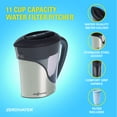 thumbnail image 4 of ZeroWater® 11 Cup Stainless Steel Ready-Pour® Filtered Water Pitcher - Silver, 4 of 12
