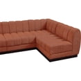 thumbnail image 5 of Pemberly Row 6-Piece Contemporary Fabric L-Shaped Modular Sectional in Orange, 5 of 19