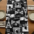 thumbnail image 5 of Table Runners 72 Inches Long Dress Scarves, Eiffel Tower Farmhouse Kitchen/Dining Table Runner, Coffee Tablerunners, Vintage France Romantic European Paris City Art 14x72 Inch, 5 of 9