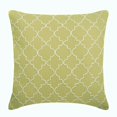 thumbnail image 1 of Pillow Cover, 22x22 inch (55x55 cm) Throw Pillow Cover, Green Throw Pillow Cover Couch, Lattice Trellis Pillow Cover, Cotton Linen Square Cushion Cover, Geometric - Green Geometric, 1 of 3