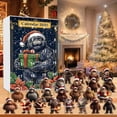 thumbnail image 1 of Calendario de Navidad 2025 con 24 Regalos Sorpresa | Muñecos 2D | Precioso Colgante Navideño | Fácil de Colgar y Reutilizable | Decoración Festiva para El Árbol de Navidad | Material Acrílico Resiste, 1 of 3