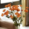 thumbnail image 6 of BalsaCircle 2 Orange 33" Stem Silk Poppy Sprays Artificial Flower Bushes Wedding Party Decorations, 6 of 8