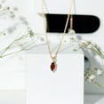 thumbnail image 6 of Rosec Jewels Marquise Garnet Pendant Necklace for Women - with Chain - 0.7 Carat - AAA Grade - January Birthstone Necklace, 14K Yellow Gold, 6 of 8