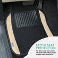 thumbnail image 5 of FH Group Carpet Floor Mats for Car, SUV, Van Universal Fit w/ Free Gift - Full Set F14407Beige, 5 of 10
