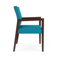 thumbnail image 2 of Pemberly Row Chaise Grand pour Invités pour Réception d'Attente, Cadre en Bois, Turquoise, 2 of 5
