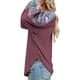 thumbnail image 4 of Blusa de manga larga NikouMX para mujer con estampado de empalme, 4 of 6