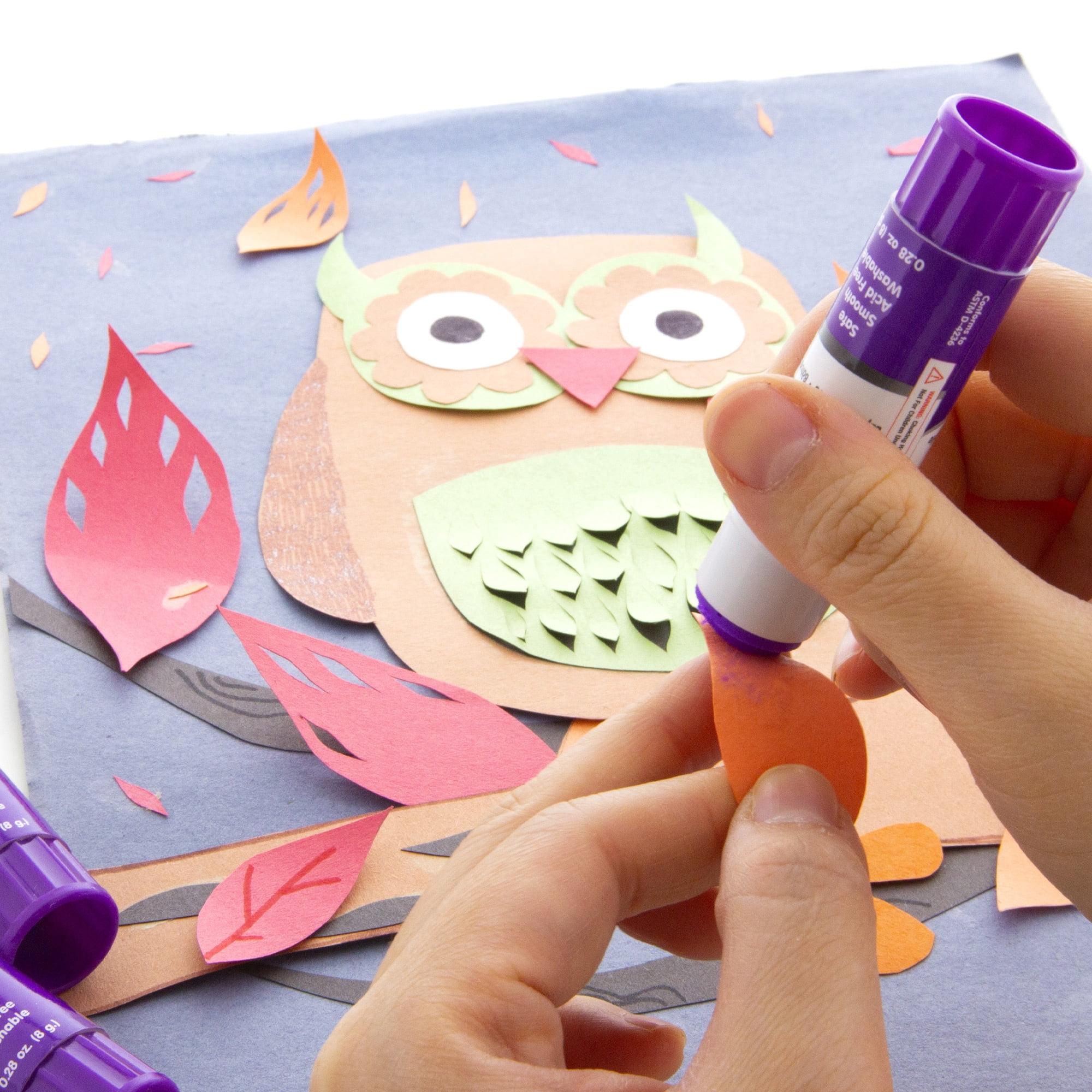 BAZIC Washable Disappearing Purple Glue Stick 21g/0.7 Oz, Color Acid Free Glue Sticks (2/Pack), 144-Packs