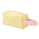 thumbnail image 1 of Bolso cosmético portátil del acabado del bolso del almacenamiento del bolso cosmético de la flor del poliéster amarillo, 1 of 5