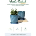 thumbnail image 5 of BEMAY Ceramic Plant Pots, 5.5" Indoor Planters with Drainage Hole and Saucer, Set of 2 Flower Pots for Succulent and Cactus,Blue, 5 of 7