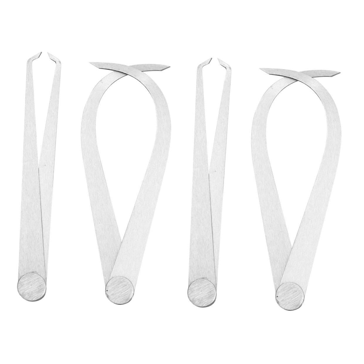 BEADCEST 2Pcs Steel Measuring Calipers with Rust Resistant Finish for Accurate Length Measuring