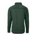thumbnail image 3 of Men's-Cutter & Buck  Heather Green Portland Timbers Big & Tall Mainsail Sweater-Knit Half-Zip Pullover Top, 3 of 3
