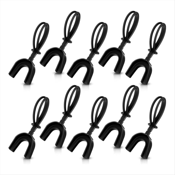10 Pcs Strapped Mouth Guard Sports Mouthguard with Strap for Adult Boxing Basketball H pwm25