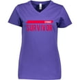 thumbnail image 3 of Inktastic Stroke Survivor Women's V-Neck T-Shirt, 3 of 5