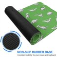 thumbnail image 6 of Long Mouse Pads for Desk,Green Dinosaur Silhouette Pattern Desk Mats on Top Of Desks, Desk Mouse Pad Extra Large with 3mm Non-Slip Base and Stitched Edge for Gaming,Office,Work,Home 47.3"x23.6", 6 of 6