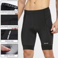 thumbnail image 2 of Men's Padded Bike Shorts Breathable Quick Dry Elastic Cycling Shorts with Pockets, 2 of 9