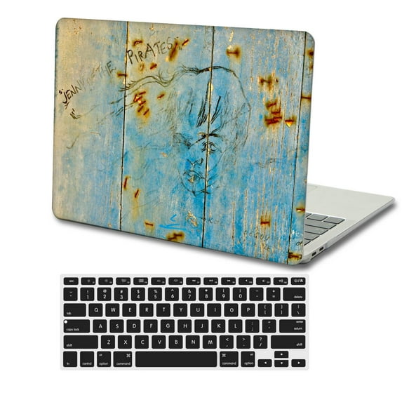KSK KAISHEK Plastic Hard Protective Shell Case Cover Compatible with 2018 - 2022 Rel. MacBook Air 13 inchs Touch ID + Black Keyboard Cover Model: A2337 m1&A2179&A1932 Painting A 0302